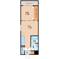 吉富駅 徒歩3分 1階の物件間取画像